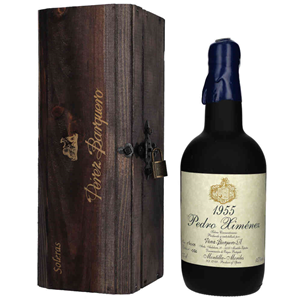 SHERRY PEREZ BARQUERO 1955Y PEDRO XIMENEZ 0,75L