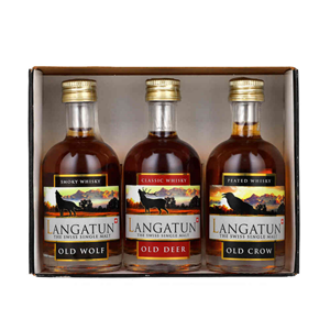 SEVEN SEALS GIFTSET 3xLANGATUN WHISKY 0,15L SET