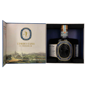 RUM CONDE DE CUBA MEDIA LUNA XO 40% 0,7L GB