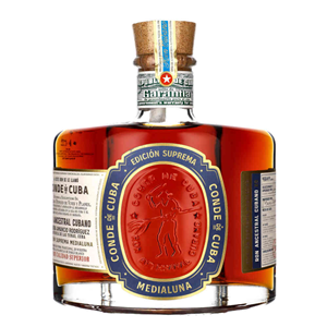 RUM CONDE DE CUBA MEDIA LUNA XO 40% 0,7L GB