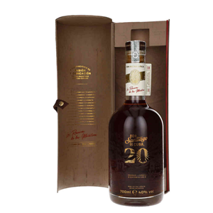 RUM SANTIAGO DE CUBA ANEJO 20Y 40% 0,7L GB