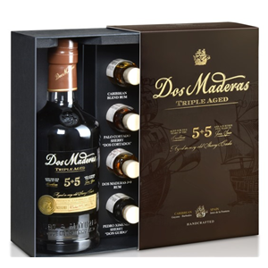 RUM RON DOS MADERAS 5+5 0,7L 40% ZESTAW + 4x0,02L