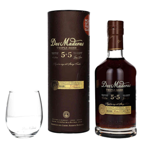 RUM RON DOS MADERAS 5+5 PX GLASS 0,7L 40%