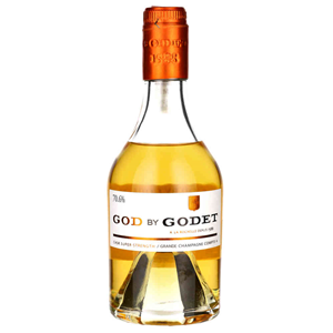 COGNAC GOD BY GODET 70,6% 0,35L + 2 KIELISZKI