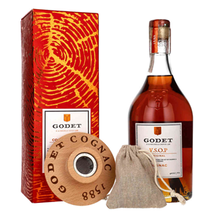 COGNAC GODET VSOP 40% 0,7L GB + SMOKER