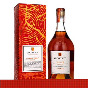 COGNAC GODET VSOP 40% 0,7L GB + SMOKER