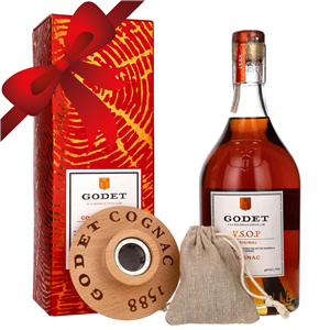 COGNAC GODET VSOP 40% 0,7L GB + SMOKER