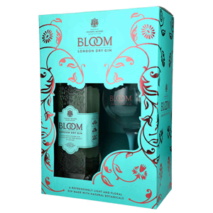 GIN BLOOM 40% 0,7L GLASS PACK