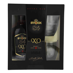 BRANDY STOCK XO 40% 0,7L +2 SZKLANKI