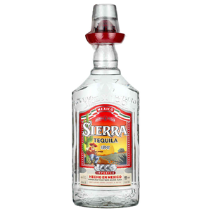 TEQUILA SIERRA SILVER 38% 0,7L 0,2 SHOT GLASS