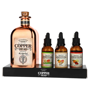 GIN COPPERHEAD BLENDBOX 40% 0,5L + 3*0,05L GP