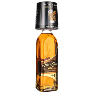 RUM FLOR DE CANA 4Y ANEJO ORO 40% 0,7L + GLASS