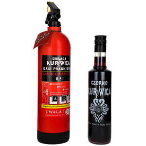 WÓDKA CZORNO KURNWICA RUBIN GAŚNICA 40% 0,5L