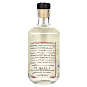 ŻURAWINÓWKA Z CYNAMONEM I GOŹDZIKIEM 42% 0,5l