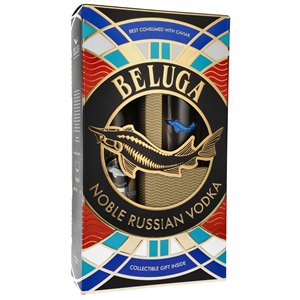 WÓDKA BELUGA EXPORT NOBLE 40% 0,7L + GLASS