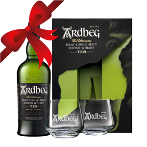 WHISKY SM ARDBEG 10Y 46% 0,7L GP + 2 SZKLANKI