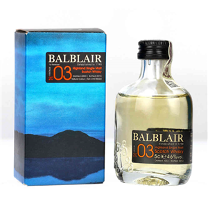 MINIATURKA WHISKY SM BALBLAIR 2003 VINTAGE46% 0,05