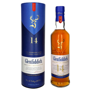 WHISKY SM GLENFIDDICH 14Y BOURBON BARR 43% 0,7L GB