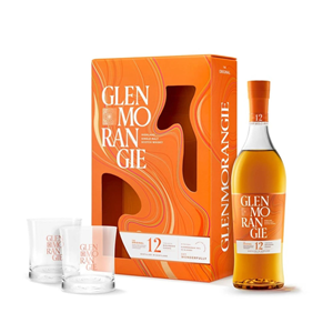 WHISKY SM GLENMORANGIE 12Y 40%  0,7L GP + 2 SZKLAN