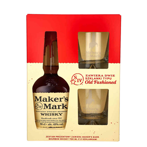 WHISKY BN MAKER'S MARK 45%  0,7L GP 2 SZKLANKI
