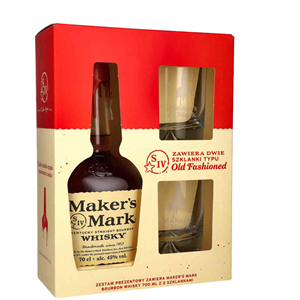 WHISKY BN MAKER'S MARK 45%  0,7L GP 2 SZKLANKI